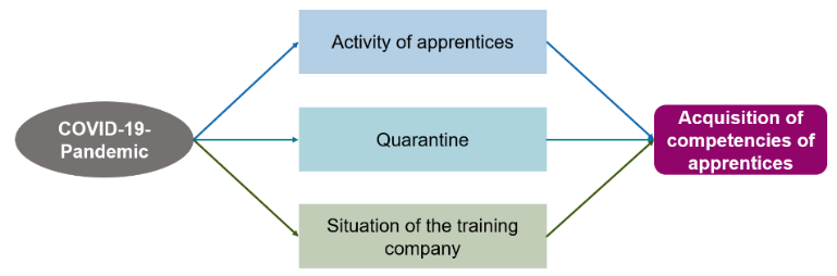 Enlarged view: Figure 1: Channels through which the pandemic might affect apprentices’ learning