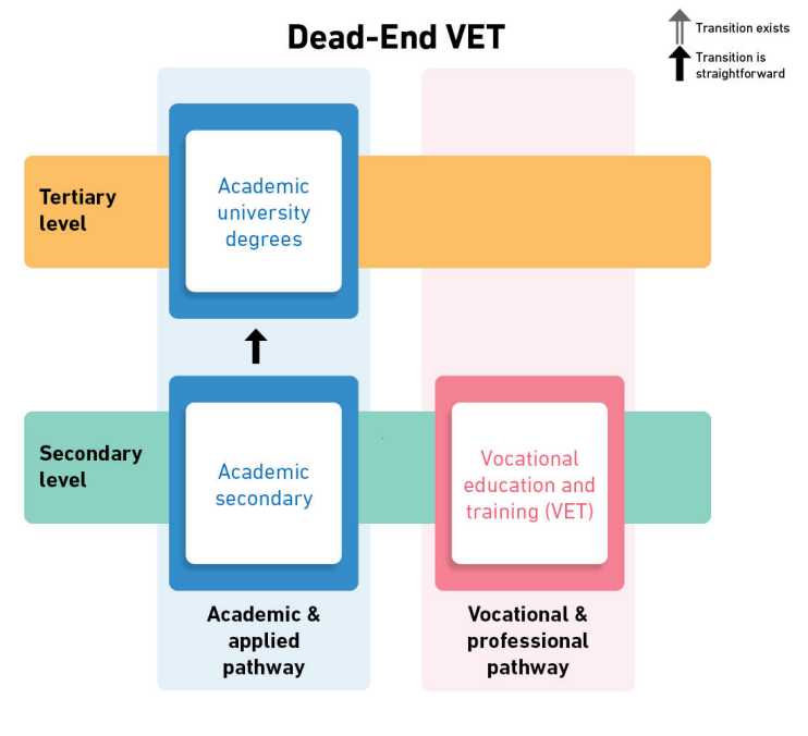 Enlarged view: Dead-end VET permeability type